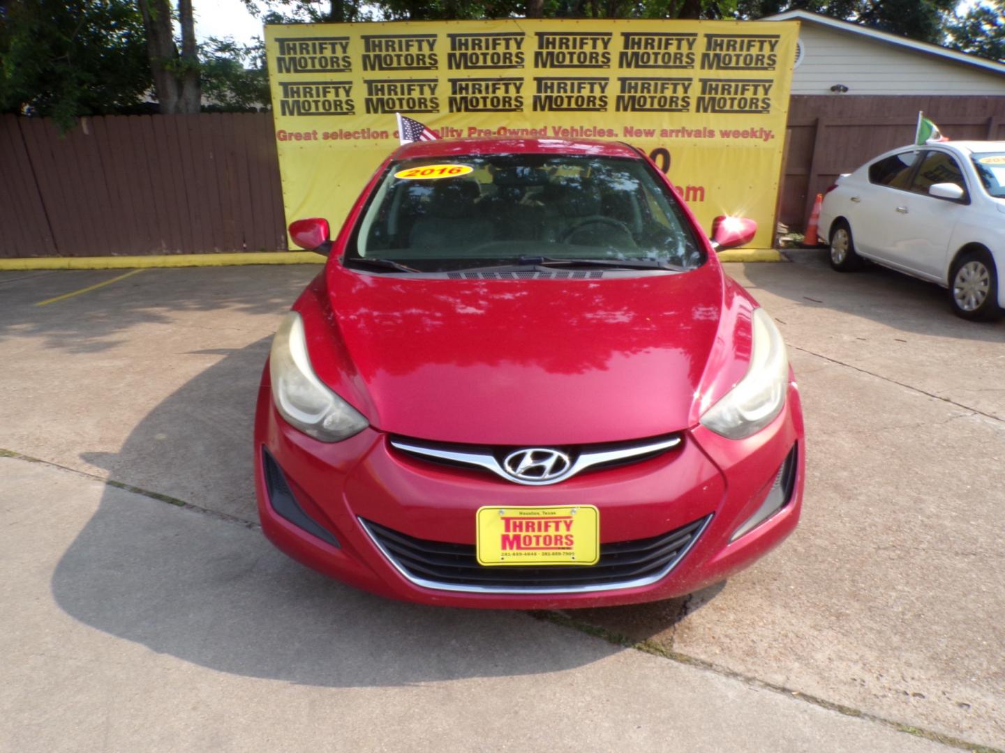 2016 Hyundai Elantra (KMHDH4AE3GU) , located at 16710 Clay Rd., Houston, TX, 77084, (281) 859-7900, 29.834864, -95.656166 - Photo#2